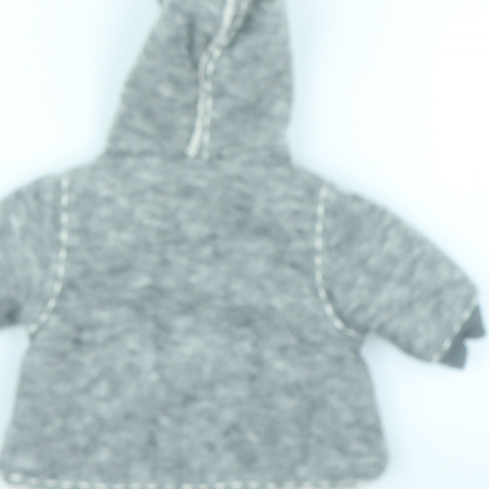 NEXT Baby Grey Basic Coat Coatigan Size 0-3 Months