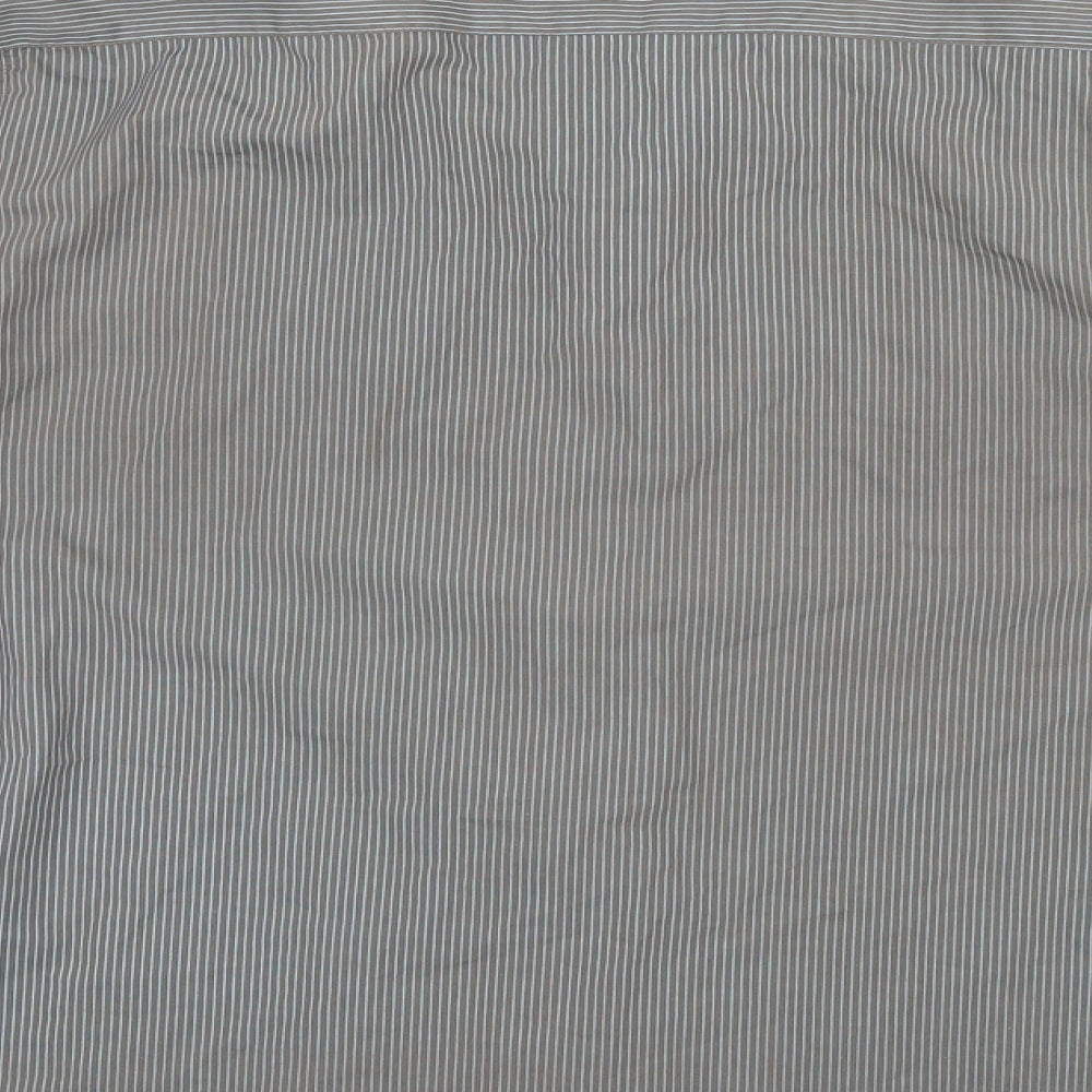 River Island Mens Blue Striped Button-Up Size L