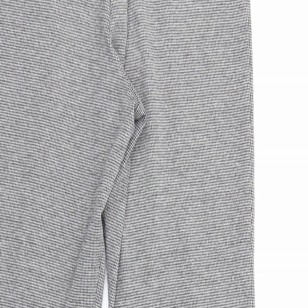 Classics Womens Grey Argyle/Diamond Bloomer Trousers Size 12 L26 in - Comfort Plus
