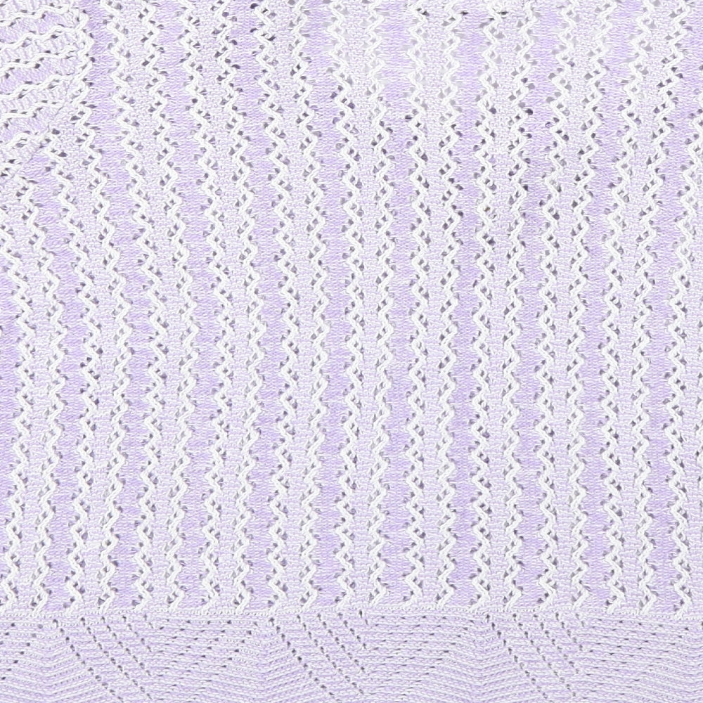prauna Womens Purple Striped Pullover Jumper Size S