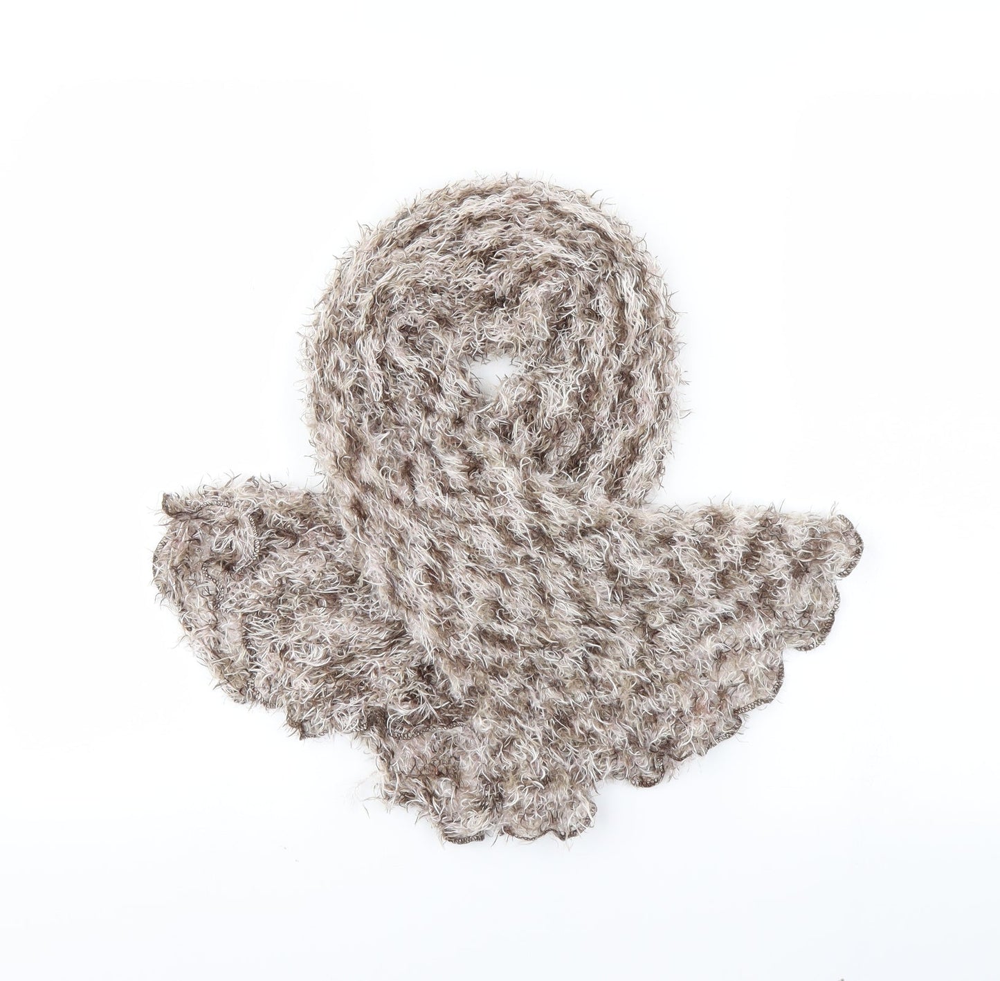 Atmosphere Brown Knit Scarf