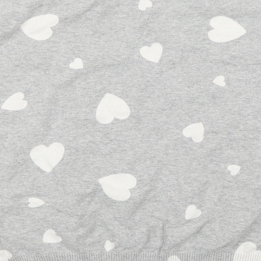 Marks & Spencer Womens Grey Basic Blouse Size M - Hearts