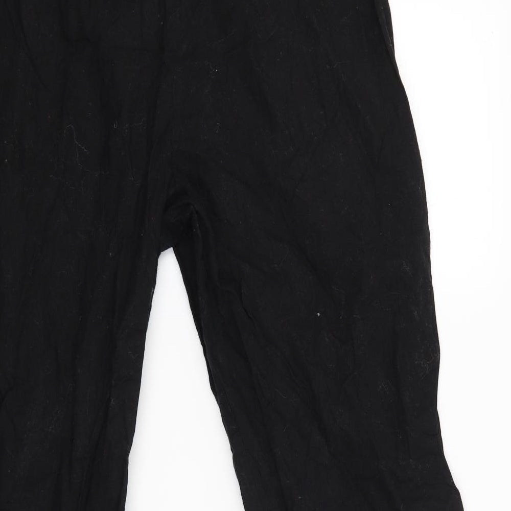 ASOS Womens Black Capri Trousers Size 16 L27 in