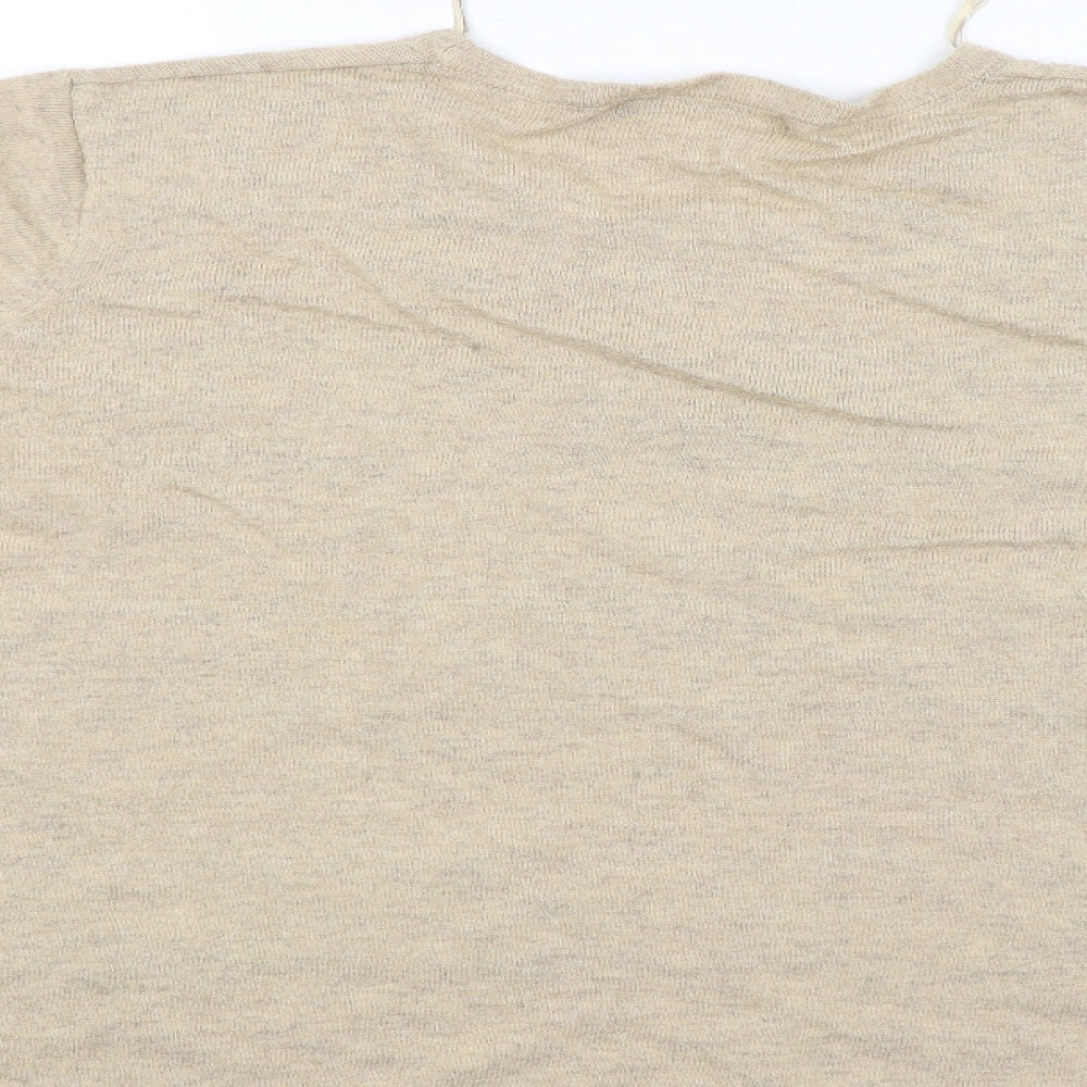 Bonmarché Womens Beige Striped Pullover Jumper Size XL