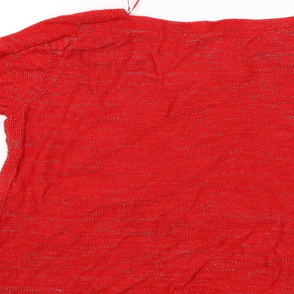 Papaya Womens Red Pullover Jumper Size 16