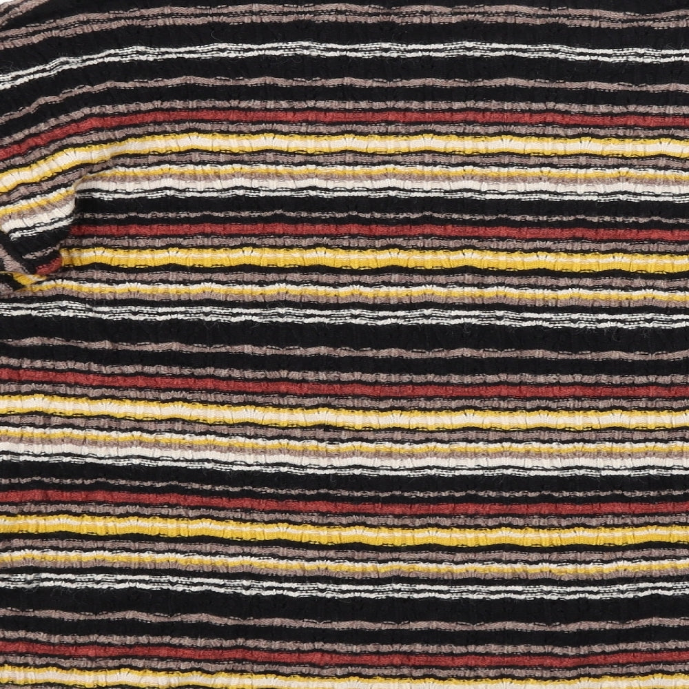 Apricot Womens Multicoloured Striped Pullover Jumper Size 12