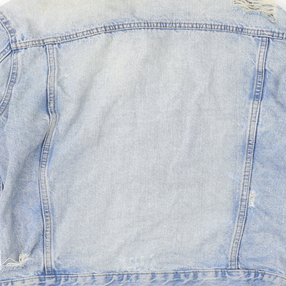 New Look Womens Blue Denim Jacket Size 8