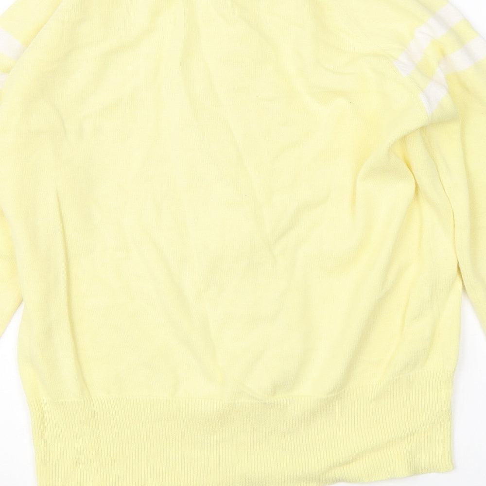 Look Womens Yellow Full Zip Jumper Size 8