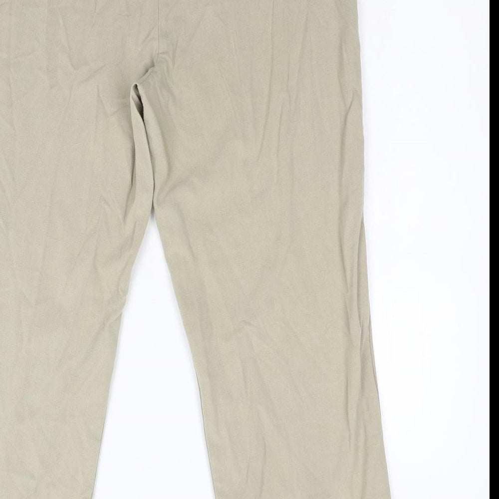 Autonomy Womens Beige Trousers Size 16 L26 in