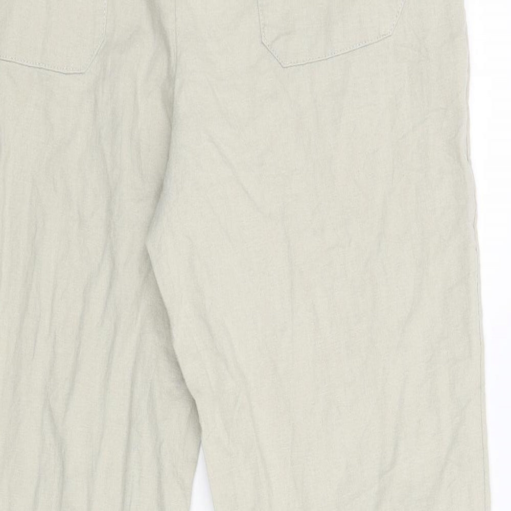 Marks & Spencer Womens Beige Trousers Size 34 L31 in