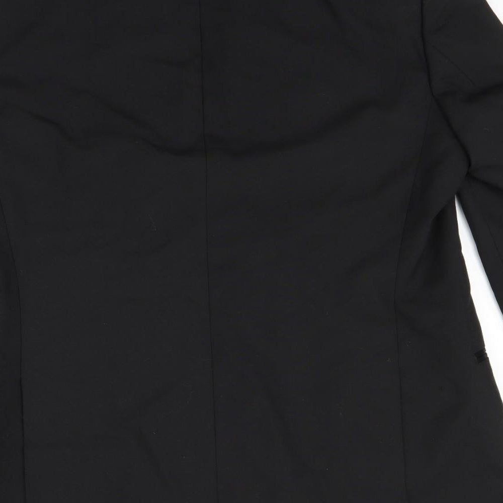 Dormie Mens Black Jacket Suit Jacket Size 40