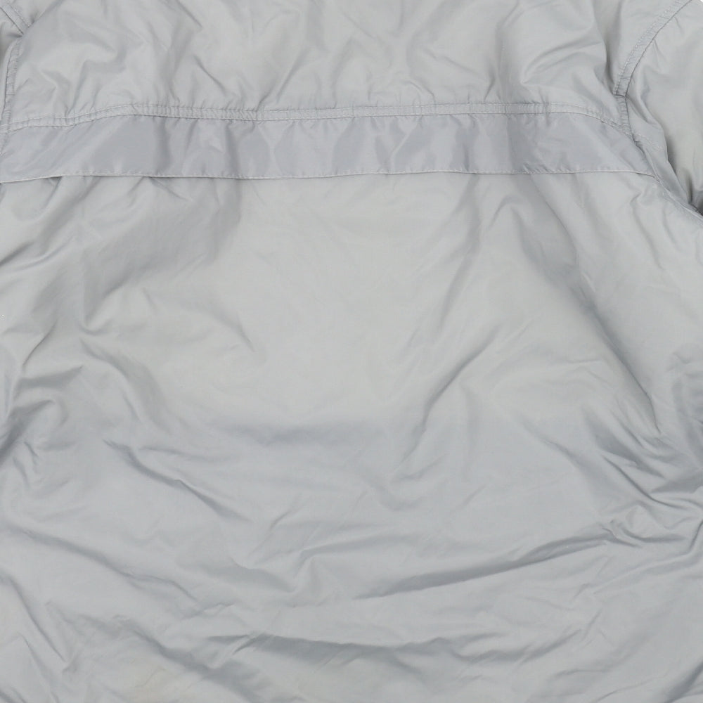 Active Womens Grey Pea Coat Coat Size 12