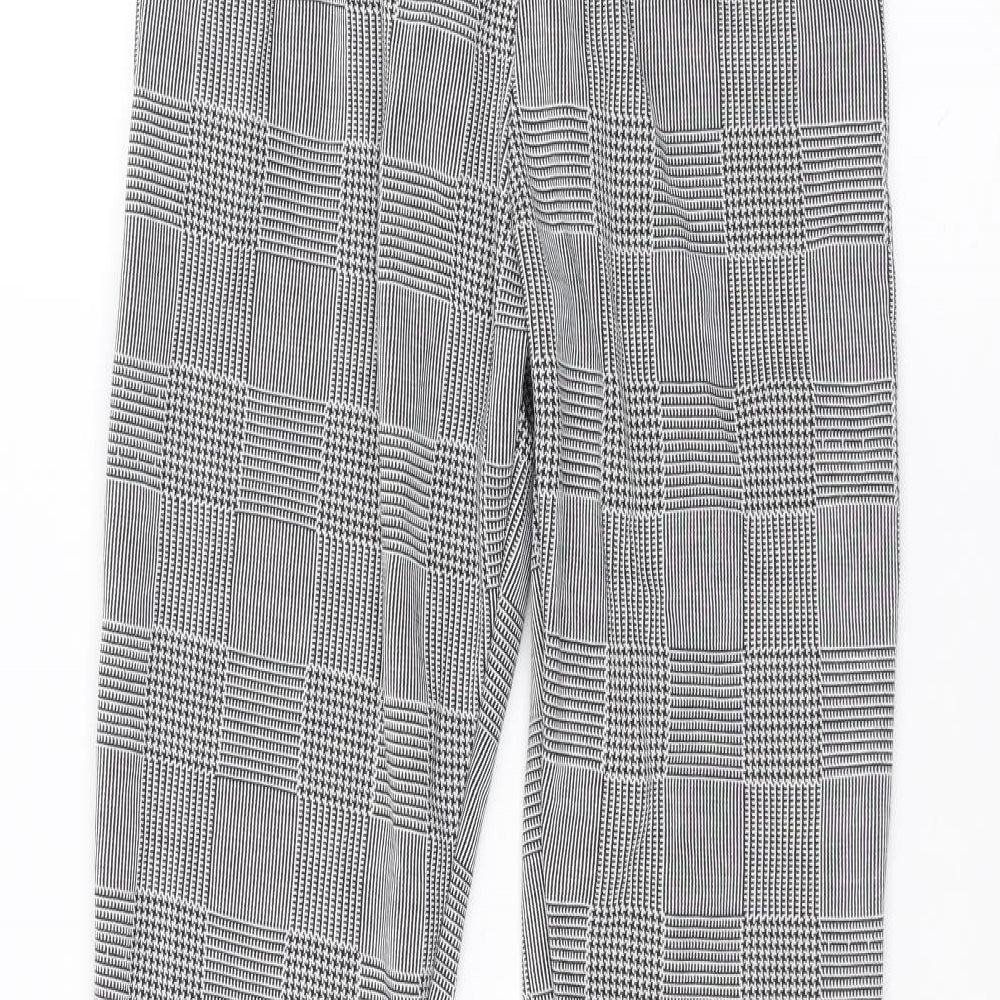 Prague Womens Black Trousers Size 8 L25 in