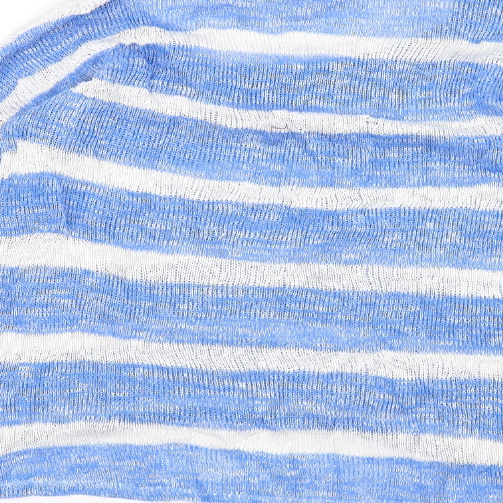 Atmosphere Womens White Striped Pullover Jumper Size 10