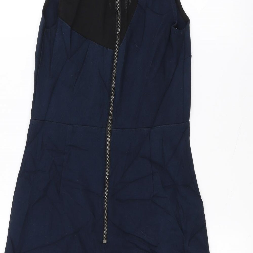 Topshop Womens Blue A-Line Size 8
