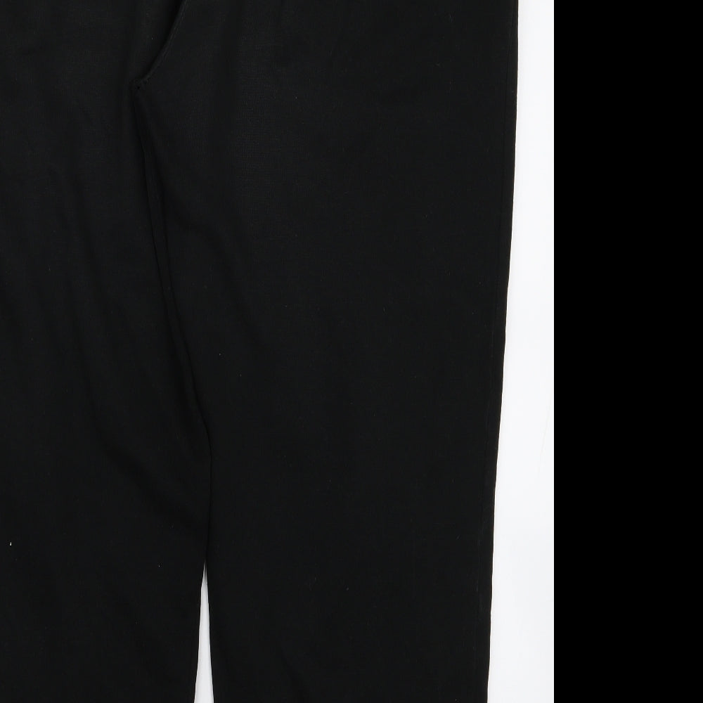 Preworn Mens Black Trousers Size L L23 in
