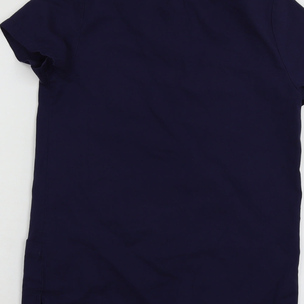 Wio Womens Blue Basic Blouse Size L