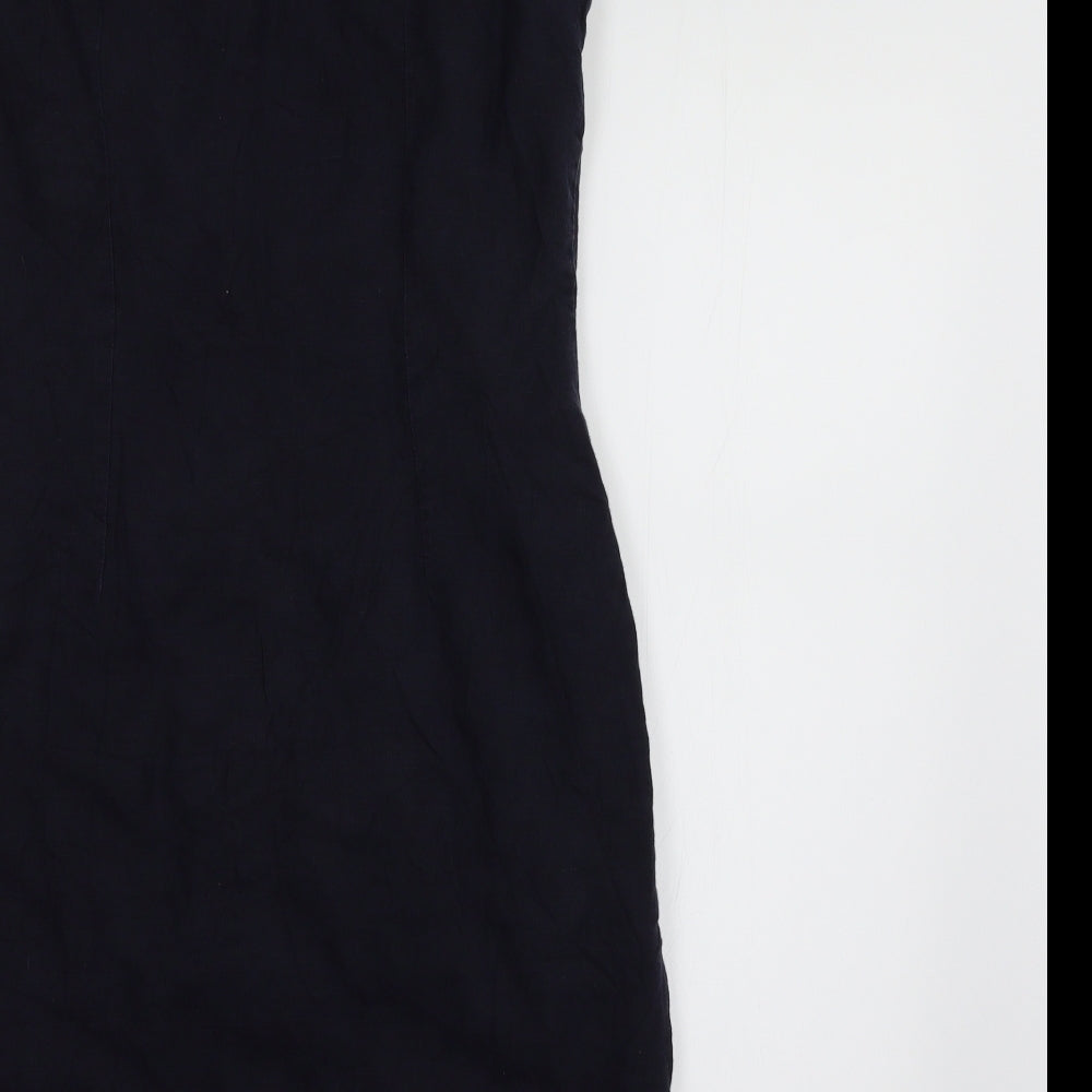 Per Una Womens Blue Sheath Size 12