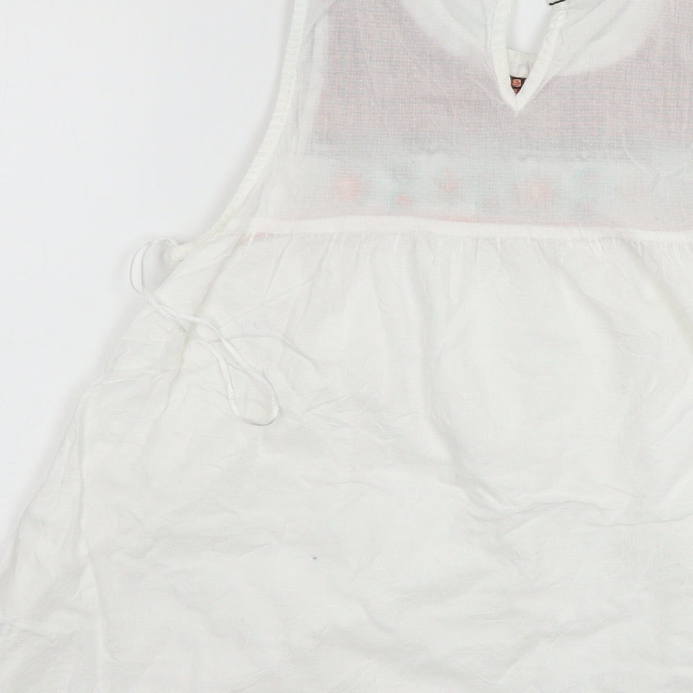 TU Womens White Basic Blouse Size 10