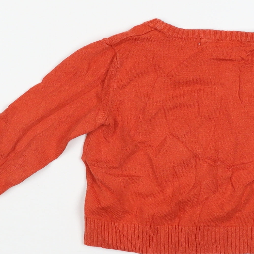 H&M Baby Orange Pullover Jumper Size 12-18 Months