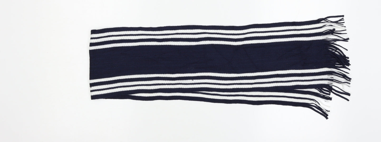 Preworn Boys Blue Striped Scarf Size Regular