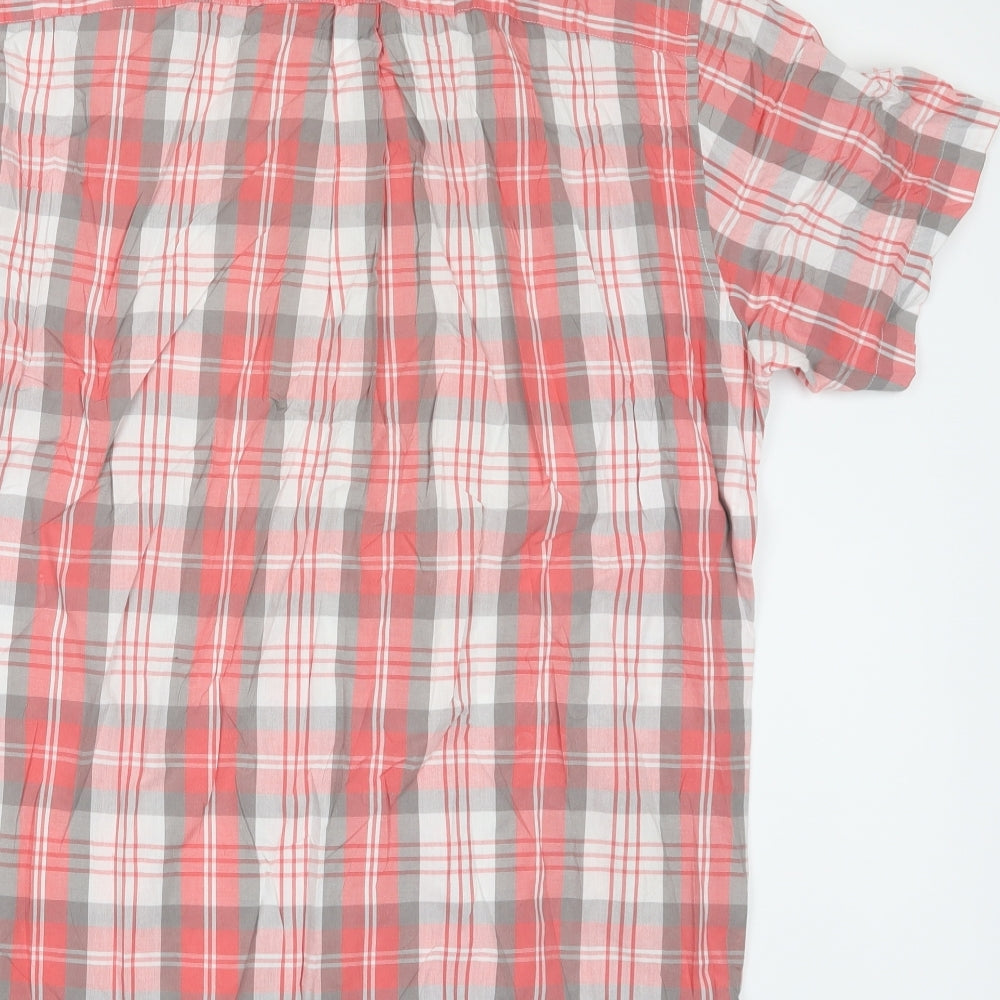 Real Clothing Mens Red Check Button-Up Size M
