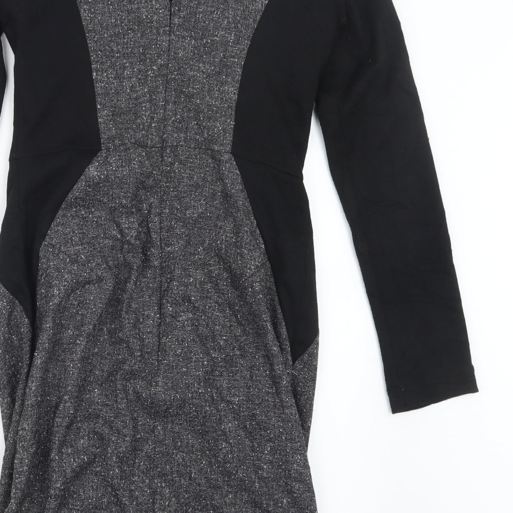 River Island Womens Grey Shirt Dress Size 12