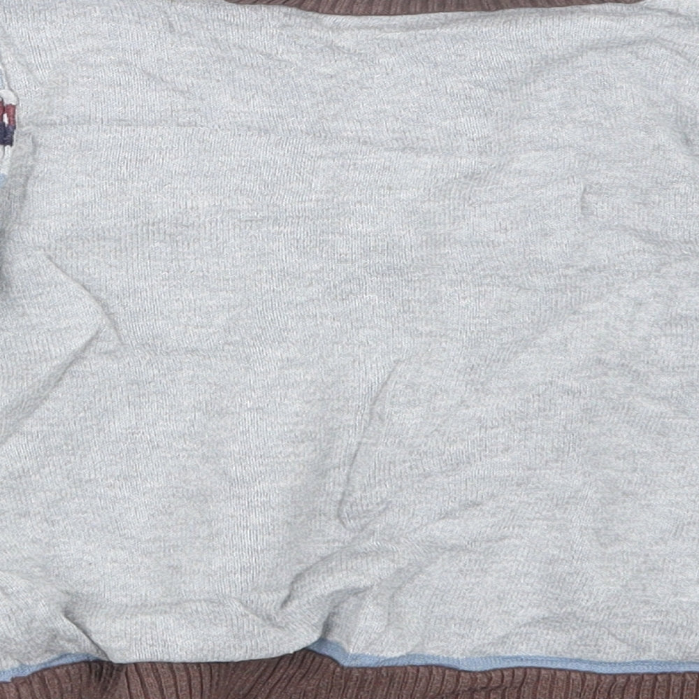 Matalan Boys Grey Knit Pullover Jumper Size 3-4 Years