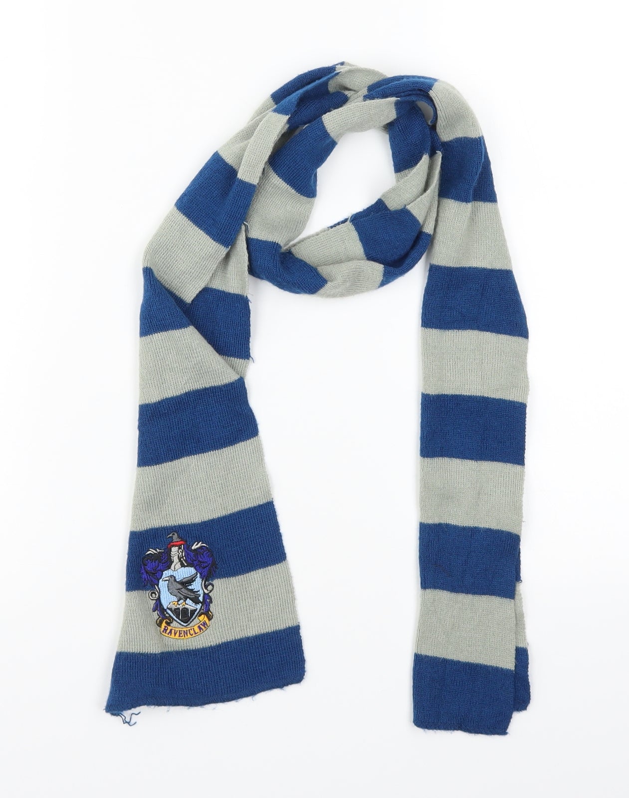 Preworn Boys Blue Striped Rectangle Scarf Scarf One Size - Ravensclaw