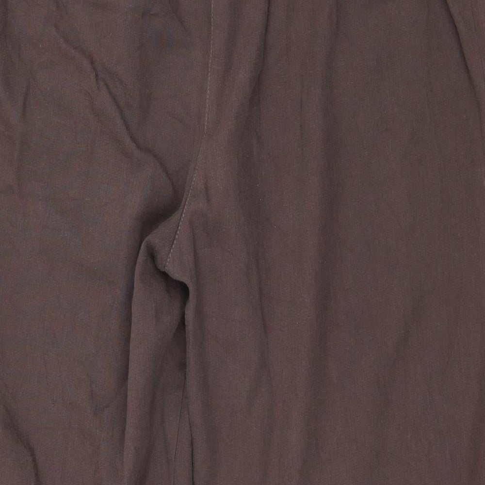 Classics Womens Brown Cropped Trousers Size 36 in L21 in