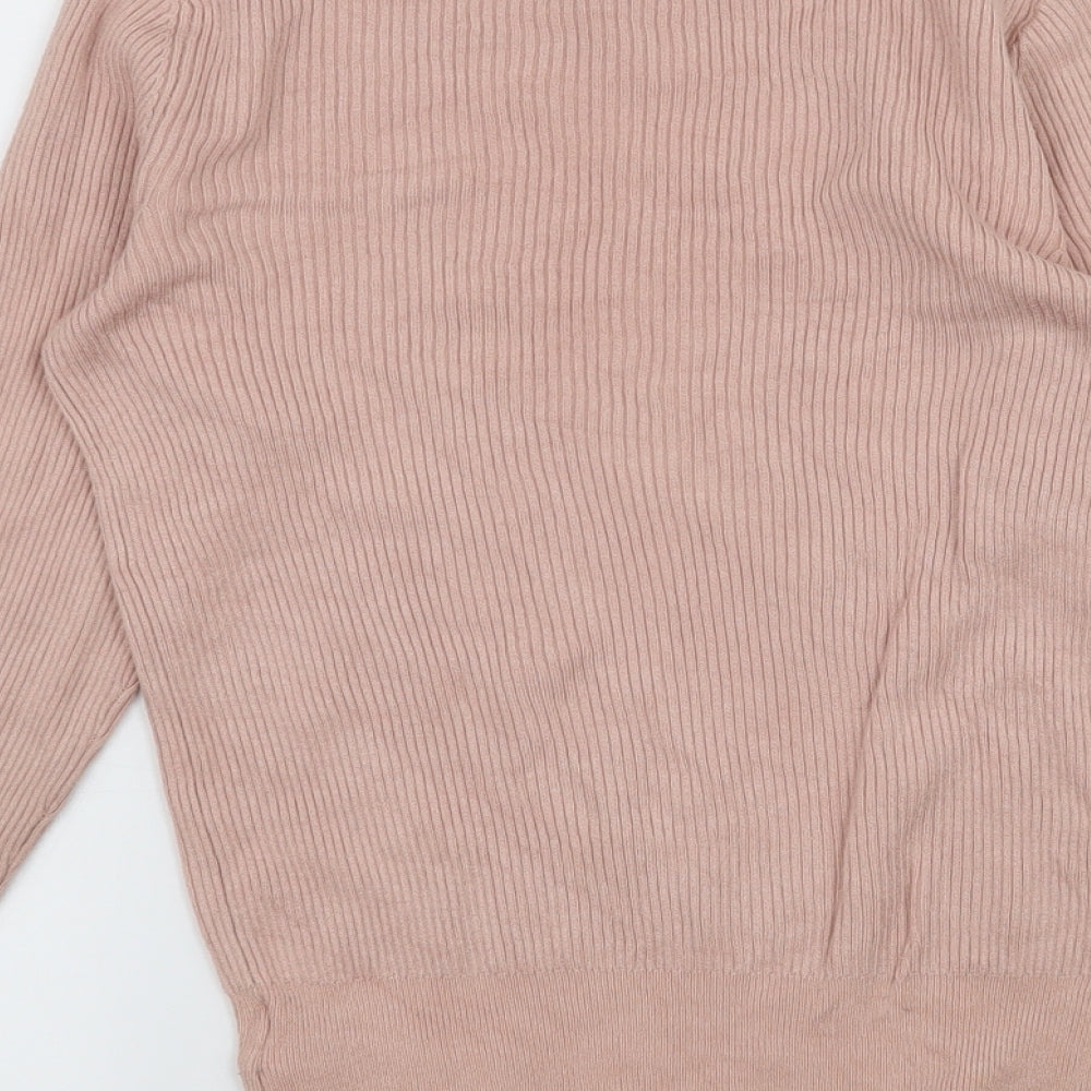 Marks & Spencer Womens Pink Knit Pullover Jumper Size 8