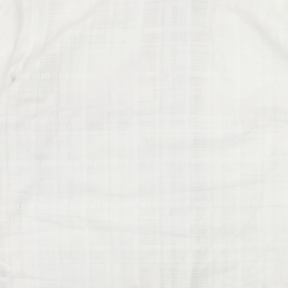 For Women Womens White Basic Button-Up Size 12