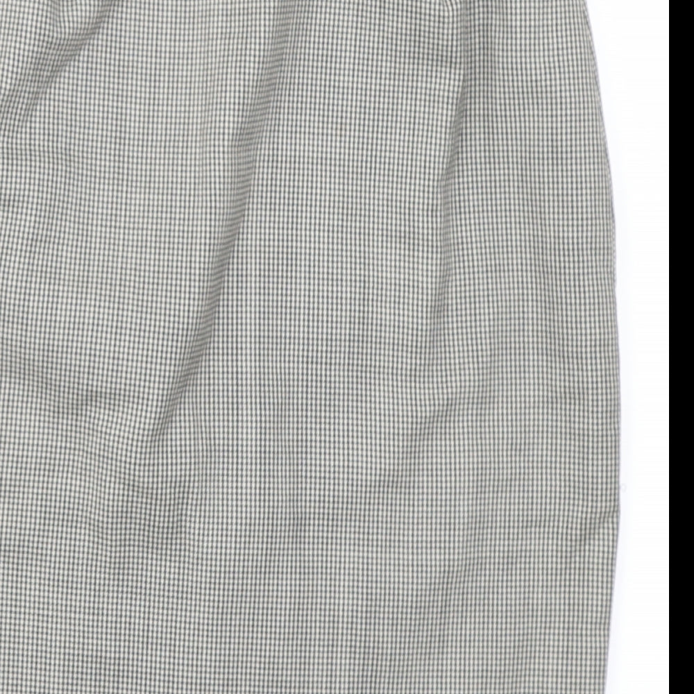Gallara Womens Black Check Straight & Pencil Skirt Size 30 in