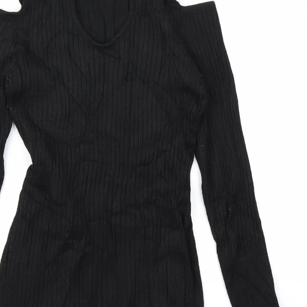 Preworn Womens Black Pullover Jumper Size M