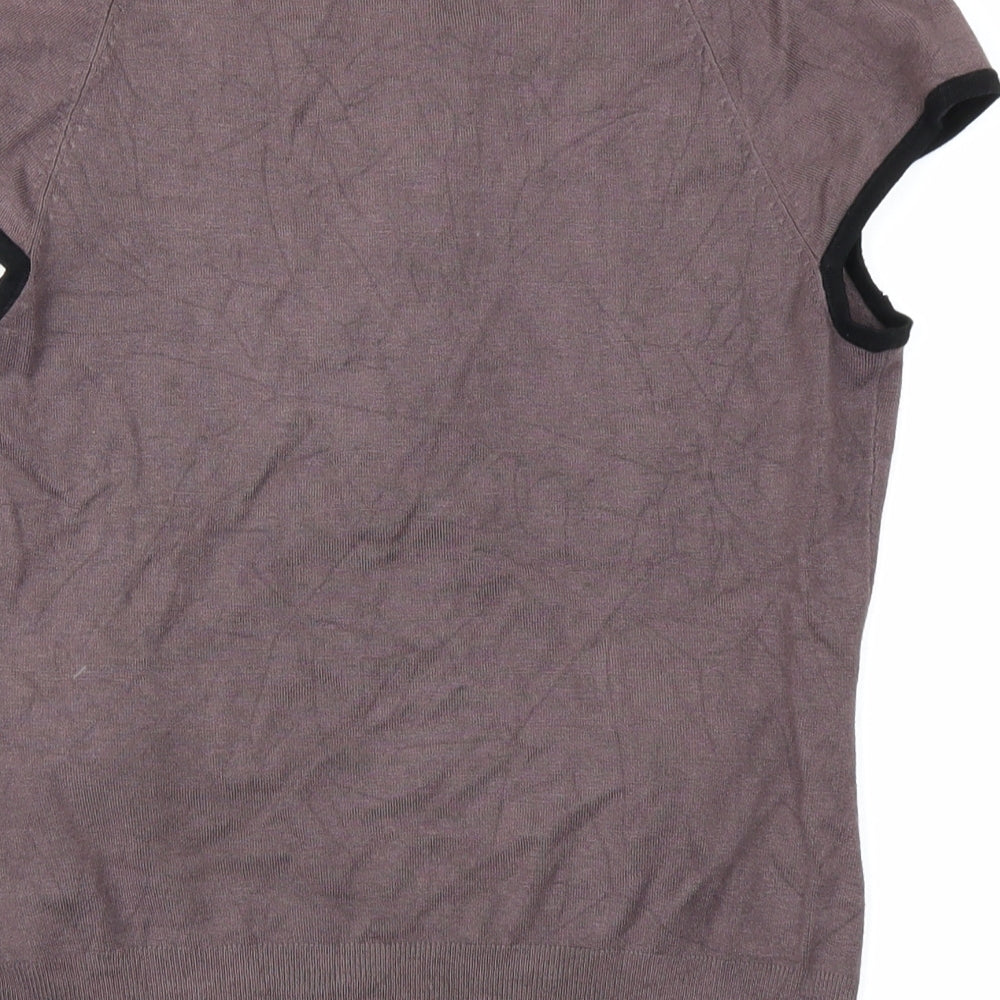 H&M Womens Brown Knit Pullover Jumper Size S
