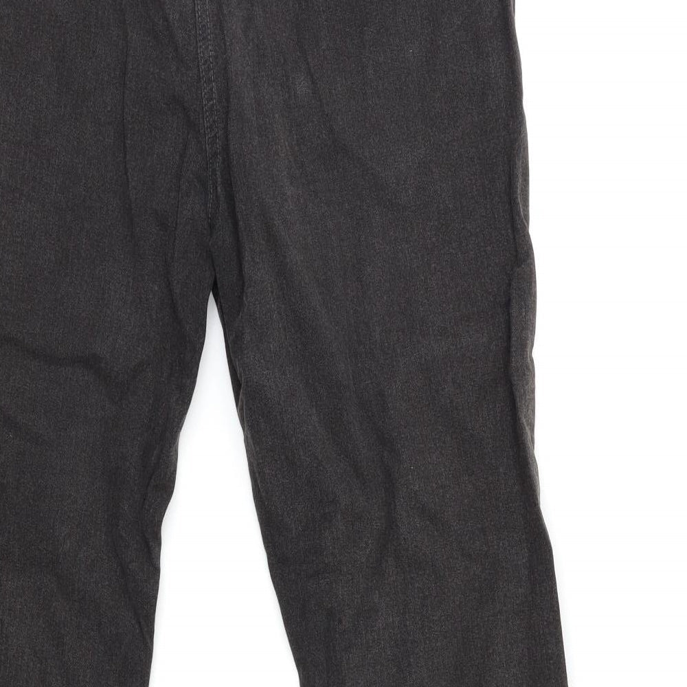 Per Una Womens Black Denim Straight Jeans Size 8 L28 in