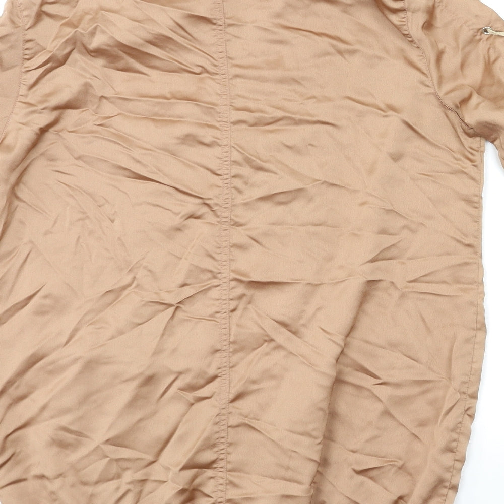 Missguided Womens Brown Bomber Jacket Jacket Size 8