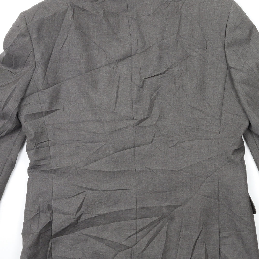 Burton Mens Grey Jacket Suit Jacket Size 36