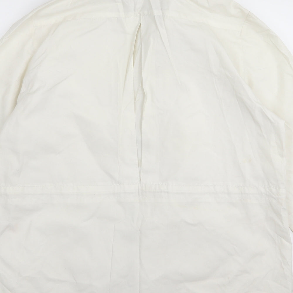 Preworn Womens White Jacket Coat Size 8