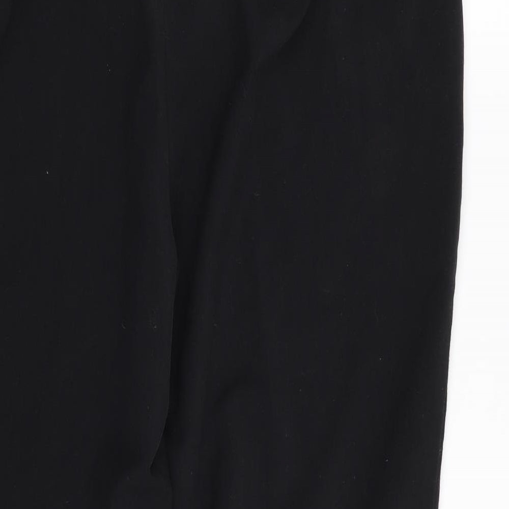 Marks & Spencer Womens Black Trousers Size 14 L27 in