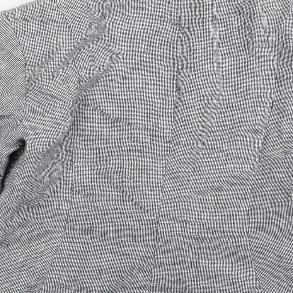 alex & co Womens Grey Check Jacket Blazer Size 12