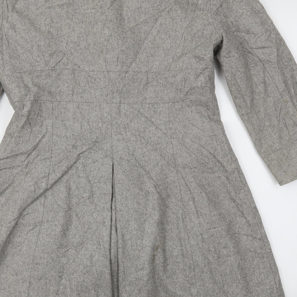 Topshop Womens Grey Jacket Coat Size 10