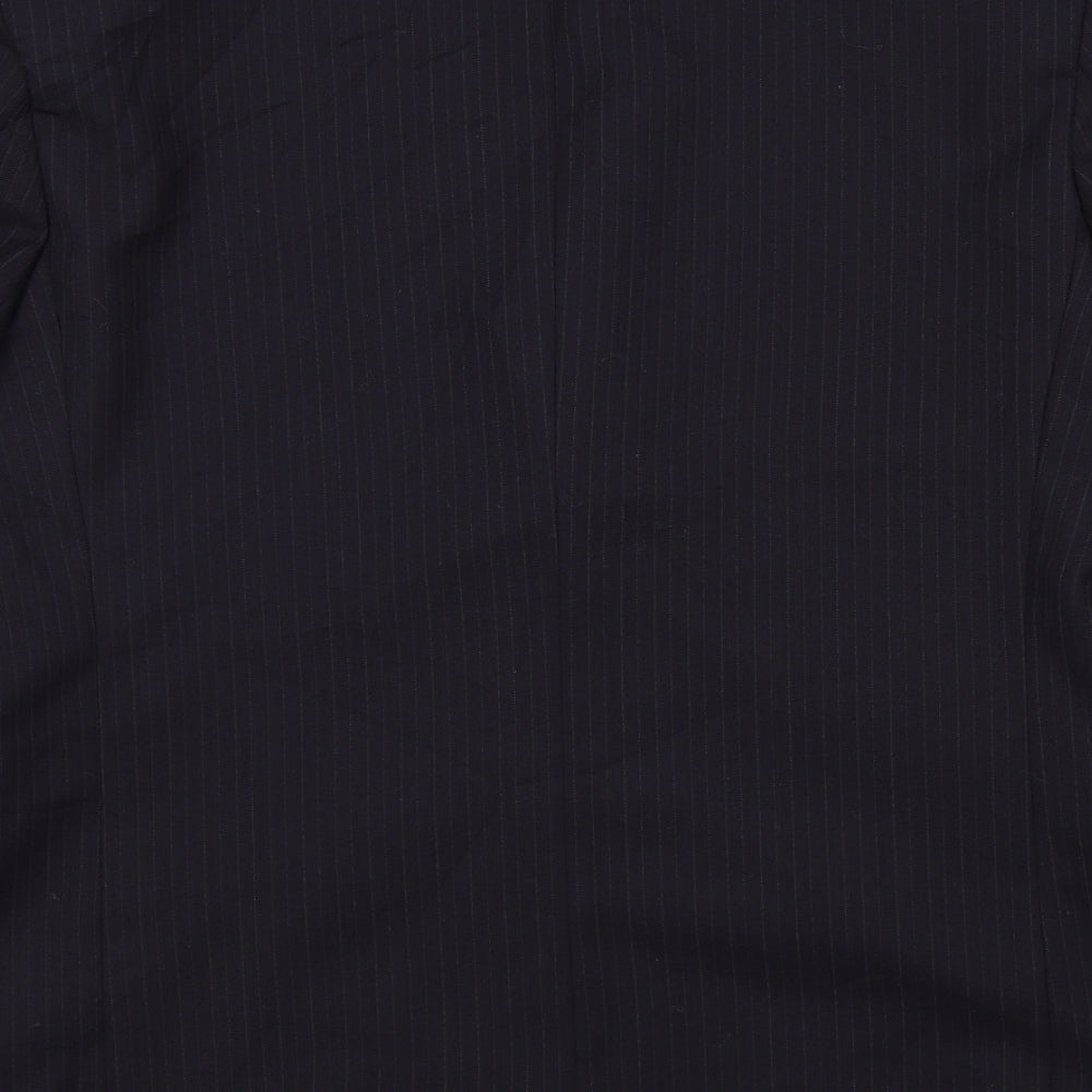 Debenhams Mens Blue Striped Jacket Blazer Size XL