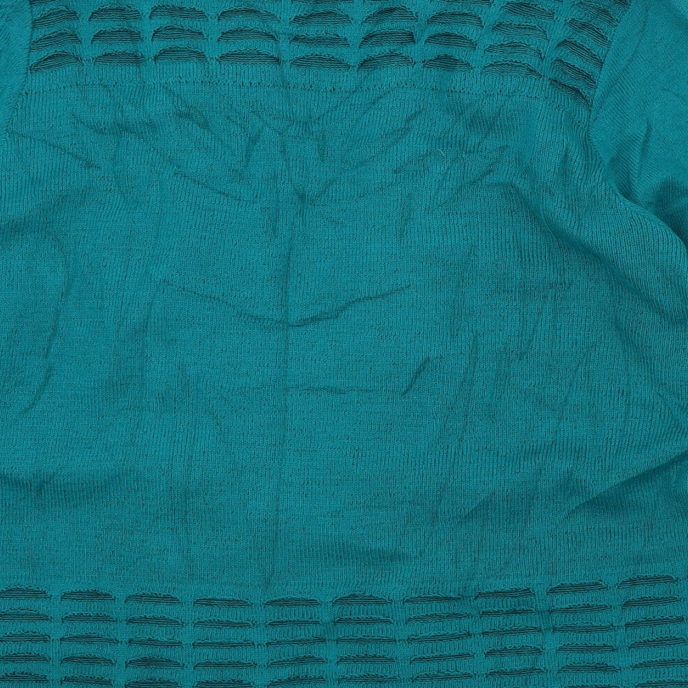 MONIQUE Womens Green Cardigan Jumper Size M