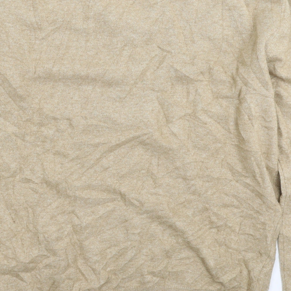 Preworn Mens Beige Knit Pullover Jumper Size L