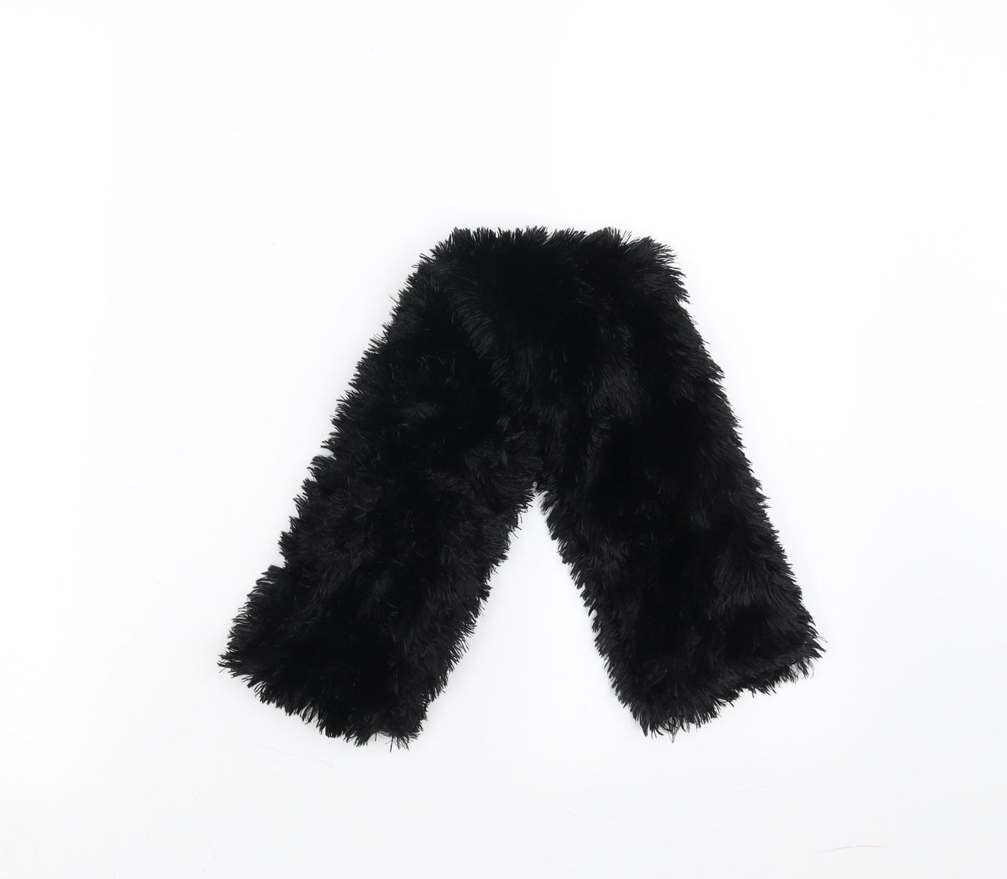 Preworn Womens Black Scarf - fluffy