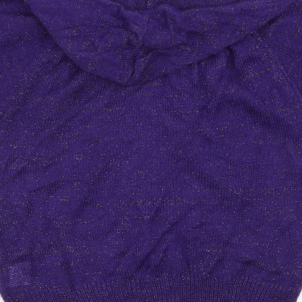 Internationale Womens Purple Full Zip Jumper Size 12 - hooded