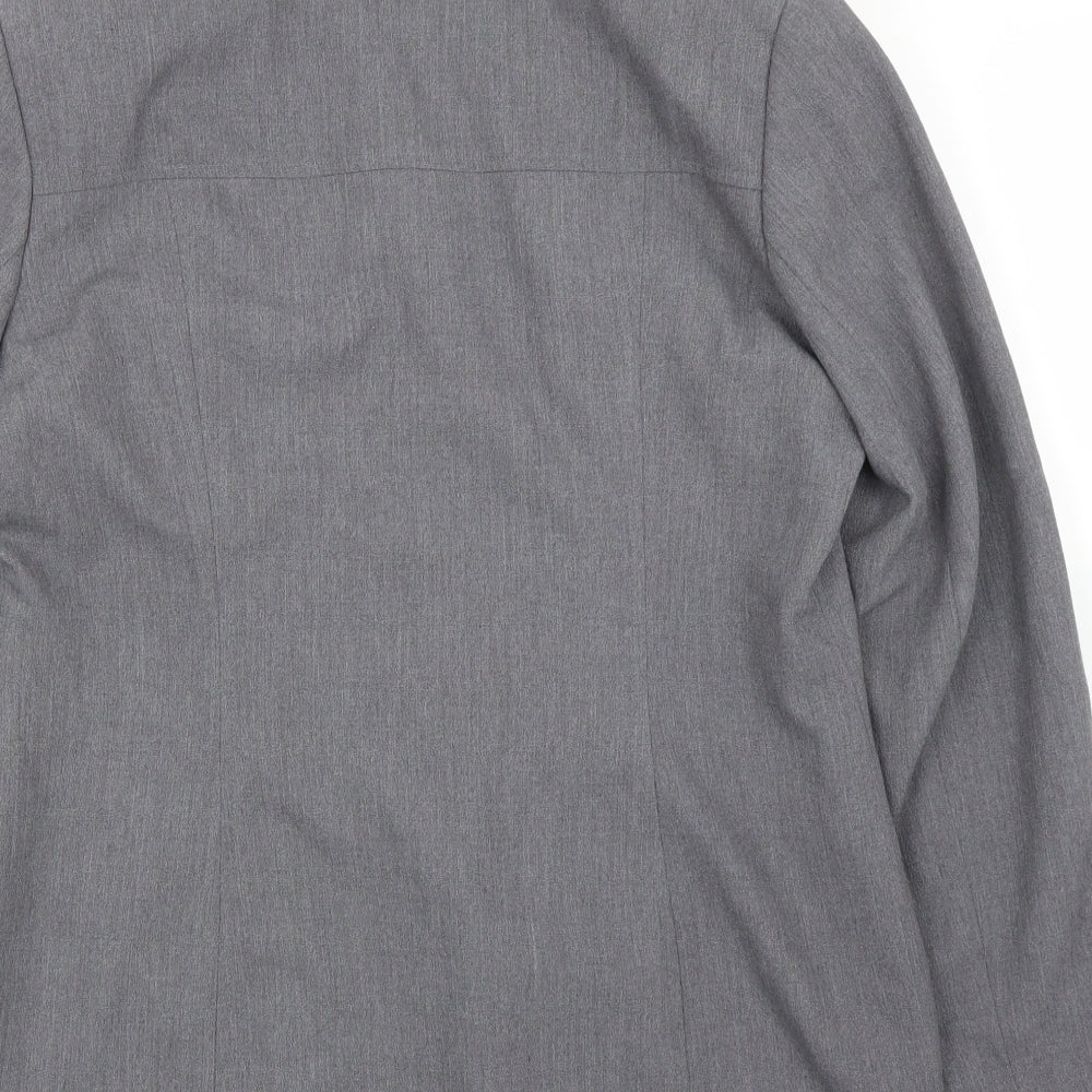 Gianfranco Corneli Womens Grey Basic Blouse Size 14 - Jacket