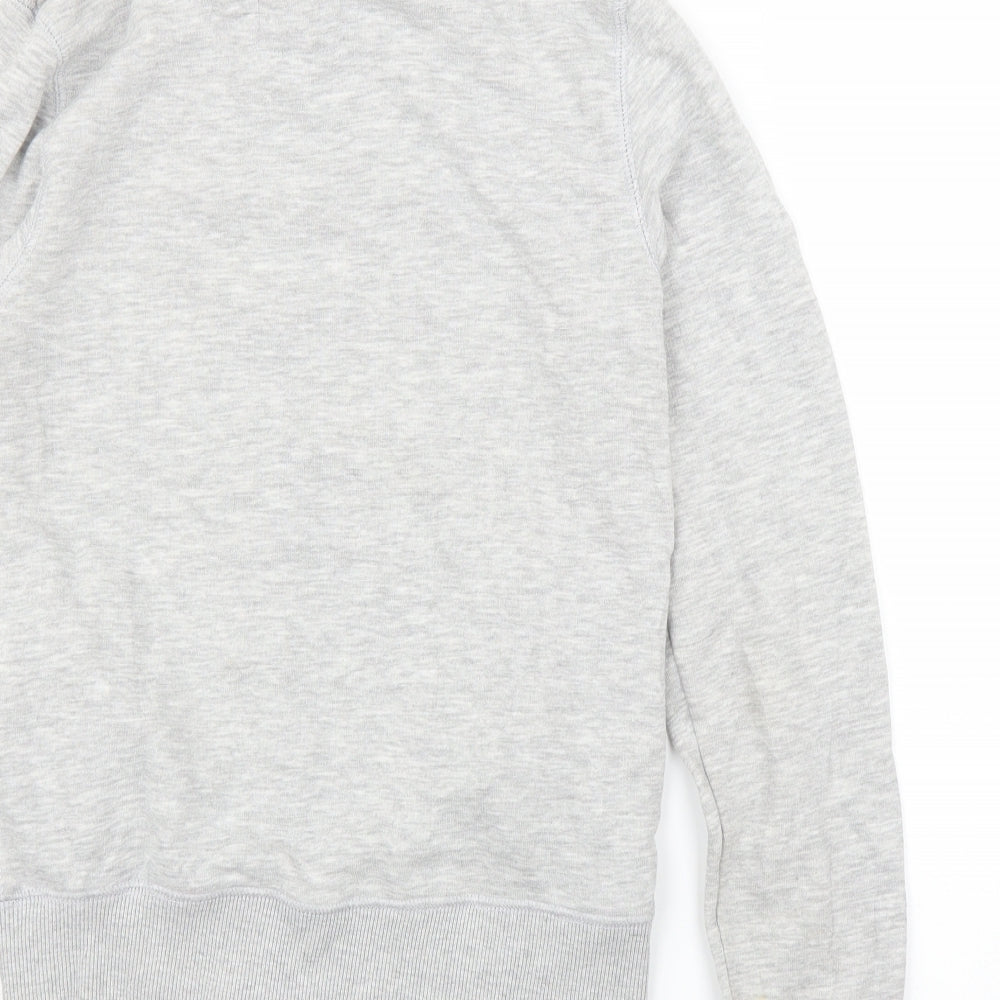 H&M Girls Grey Full Zip Jumper Size 14 Years