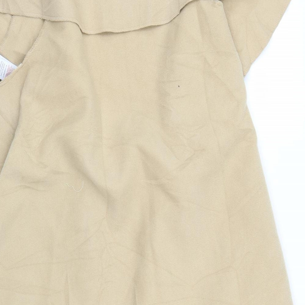 New Look Womens Beige Cape Jumper Size M
